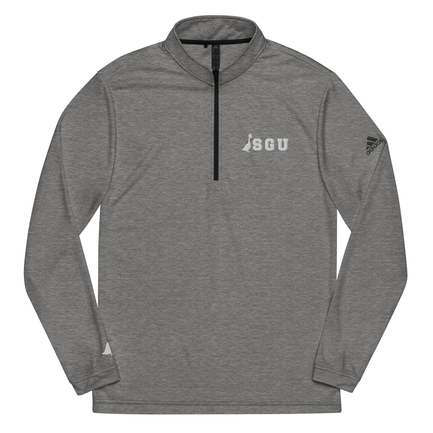 SGU + Adidas | Quarter Zip Pullover - Black Heather