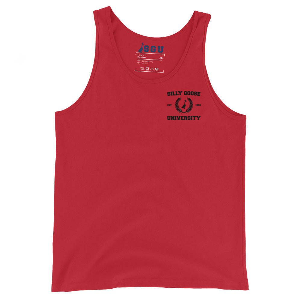 SGU Collegiate Seal | Unisex Tank Top - Left Chest - Black Logo