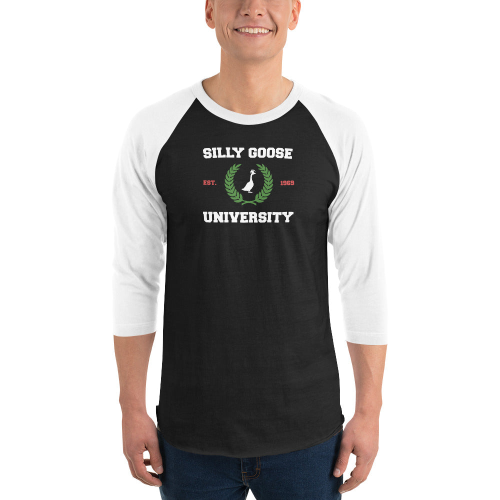 SGU Collegiate Seal Winter Wonderland Edition | 3/4 Sleeve Shirt - Coal - Screen Print