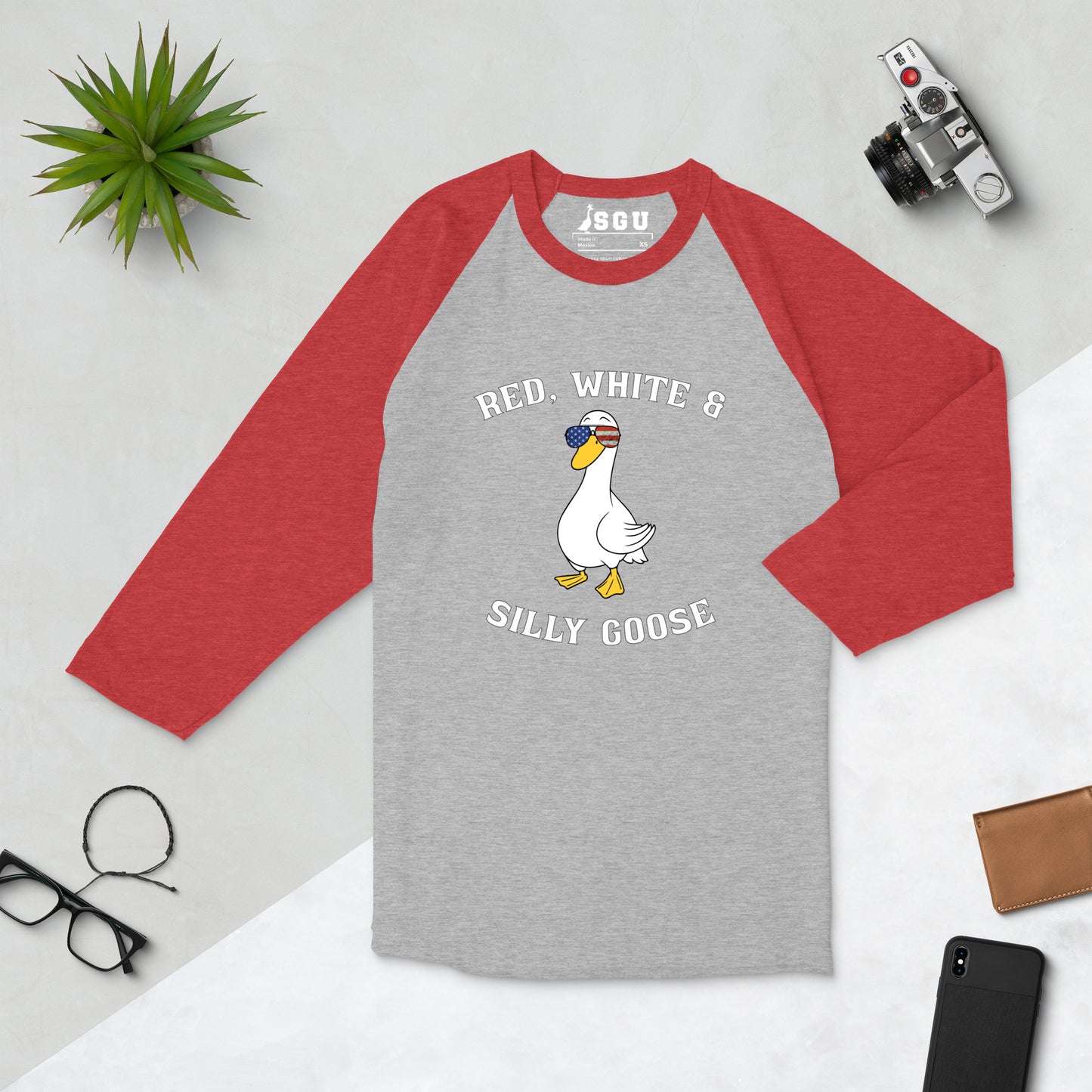 SGU Independence Day | Red, White, & Goose | 3/4 T-Shirt