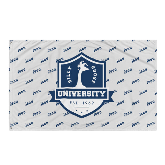 Silly Goose University Logo Flag