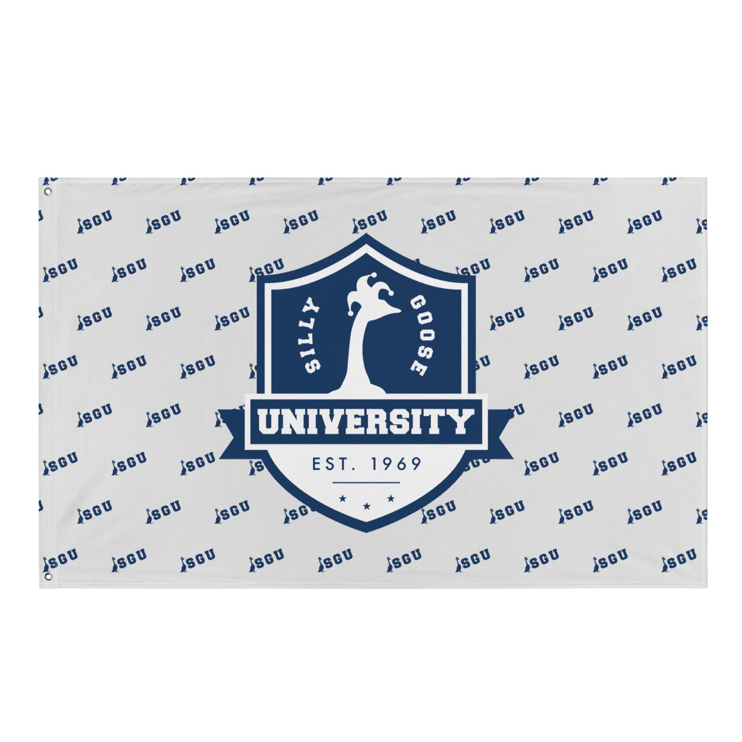 Silly Goose University Logo Flag