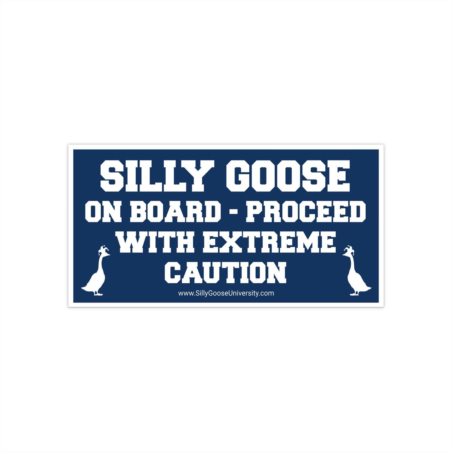 SGU Goose On Board | Bumper Sticker | 7.5" x 3.75"