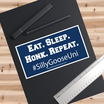 SGU Eat. Sleep. Honk. Repeat | Bumper Sticker | 7.5" x 3.75"