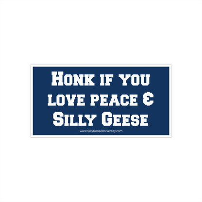 SGU Peace & Silly Geese | Bumper Sticker | 7.5" x 3.75"