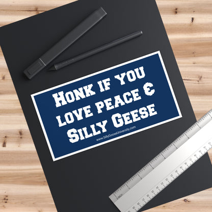 SGU Peace & Silly Geese | Bumper Sticker | 7.5" x 3.75"