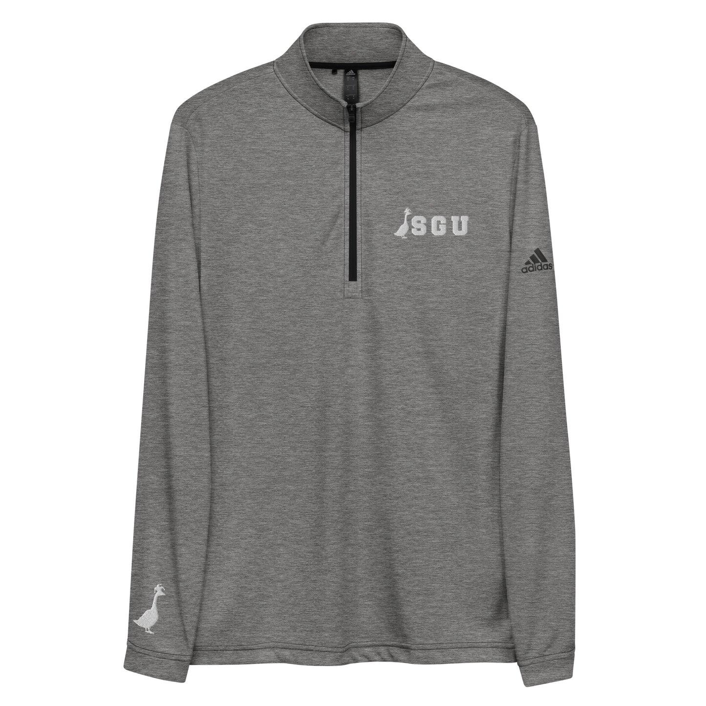 SGU + Adidas | Quarter Zip Pullover - Black Heather