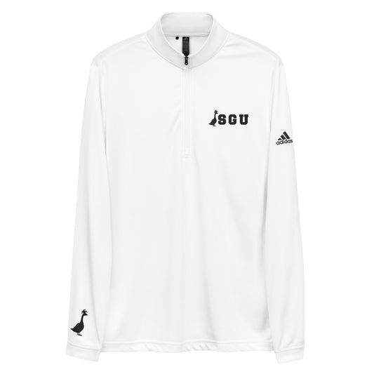 SGU + Adidas | Quarter Zip Pullover - White