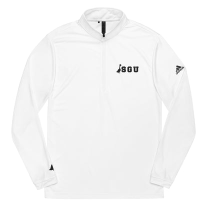 SGU + Adidas | Quarter Zip Pullover - White