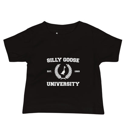 SGU Collegiate Seal | Baby Jersey Short Sleeve Tee - Black/ White
