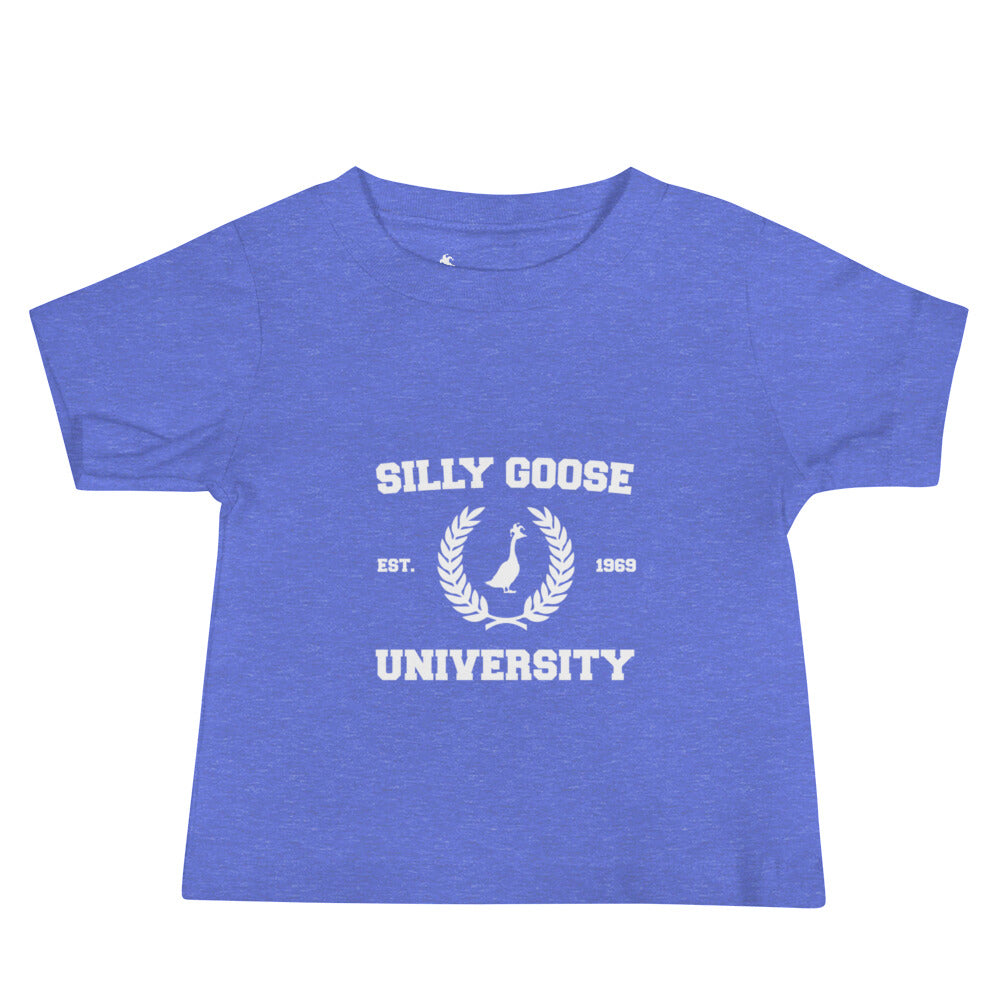 SGU Collegiate Seal | Baby Jersey Short Sleeve Tee - Heather Blue