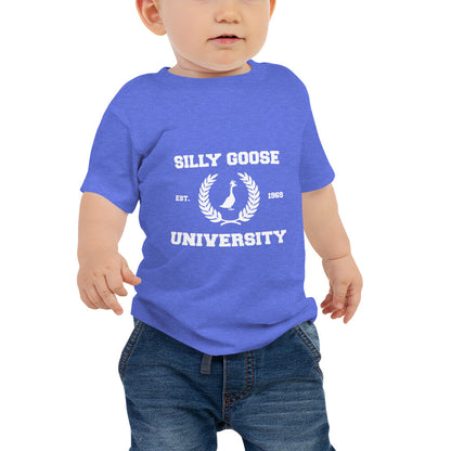 SGU Collegiate Seal | Baby Jersey Short Sleeve Tee - Heather Blue