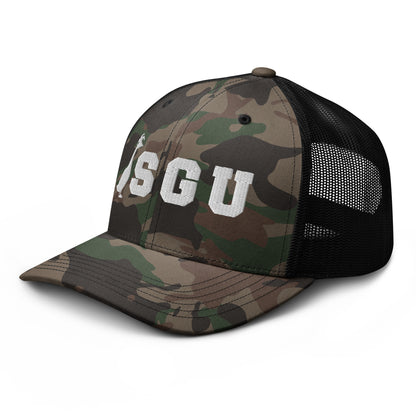 SGU Logo Camouflage trucker hat