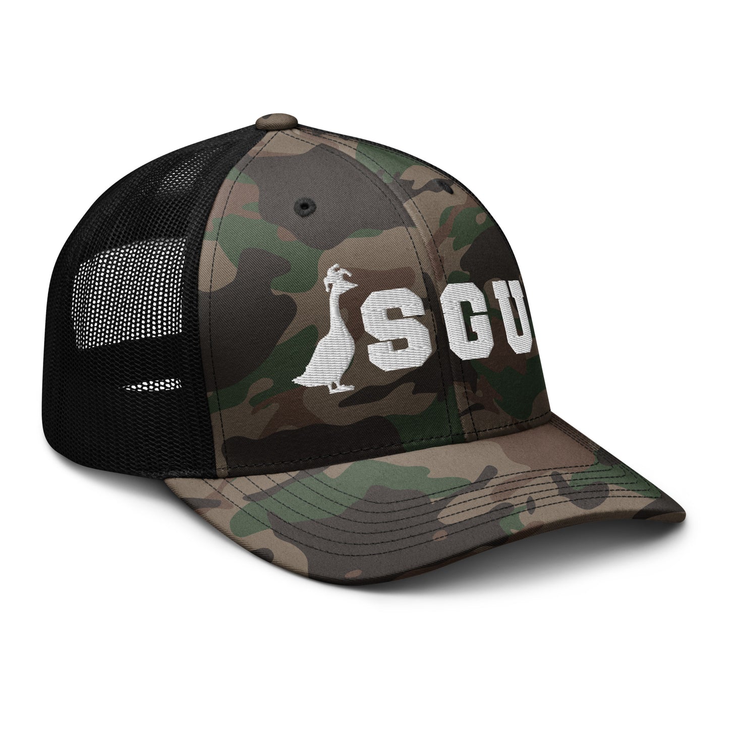 SGU Logo Camouflage trucker hat