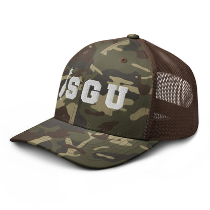 SGU Logo Camouflage trucker hat