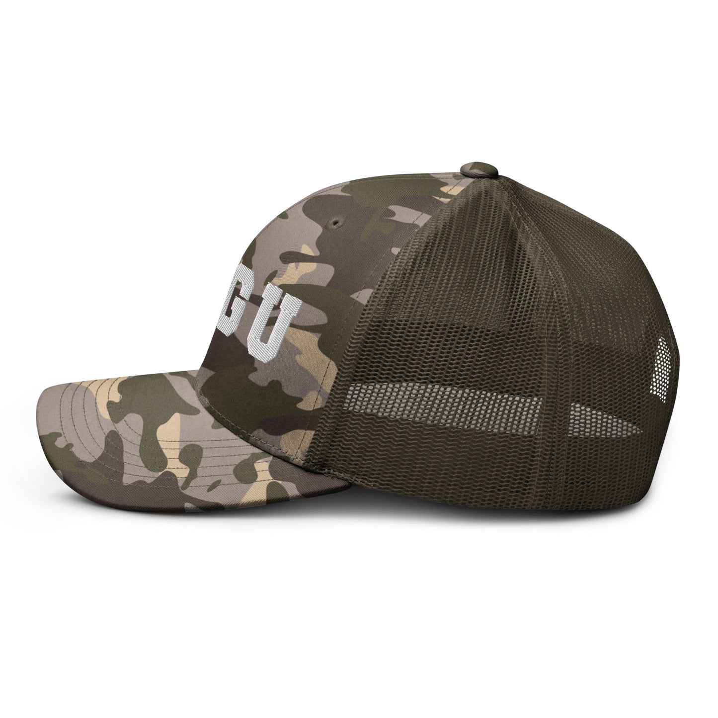 SGU Logo Camouflage trucker hat