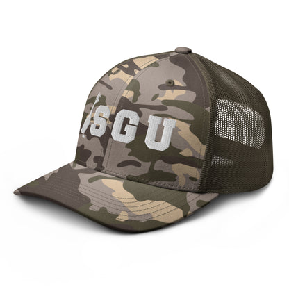 SGU Logo Camouflage trucker hat