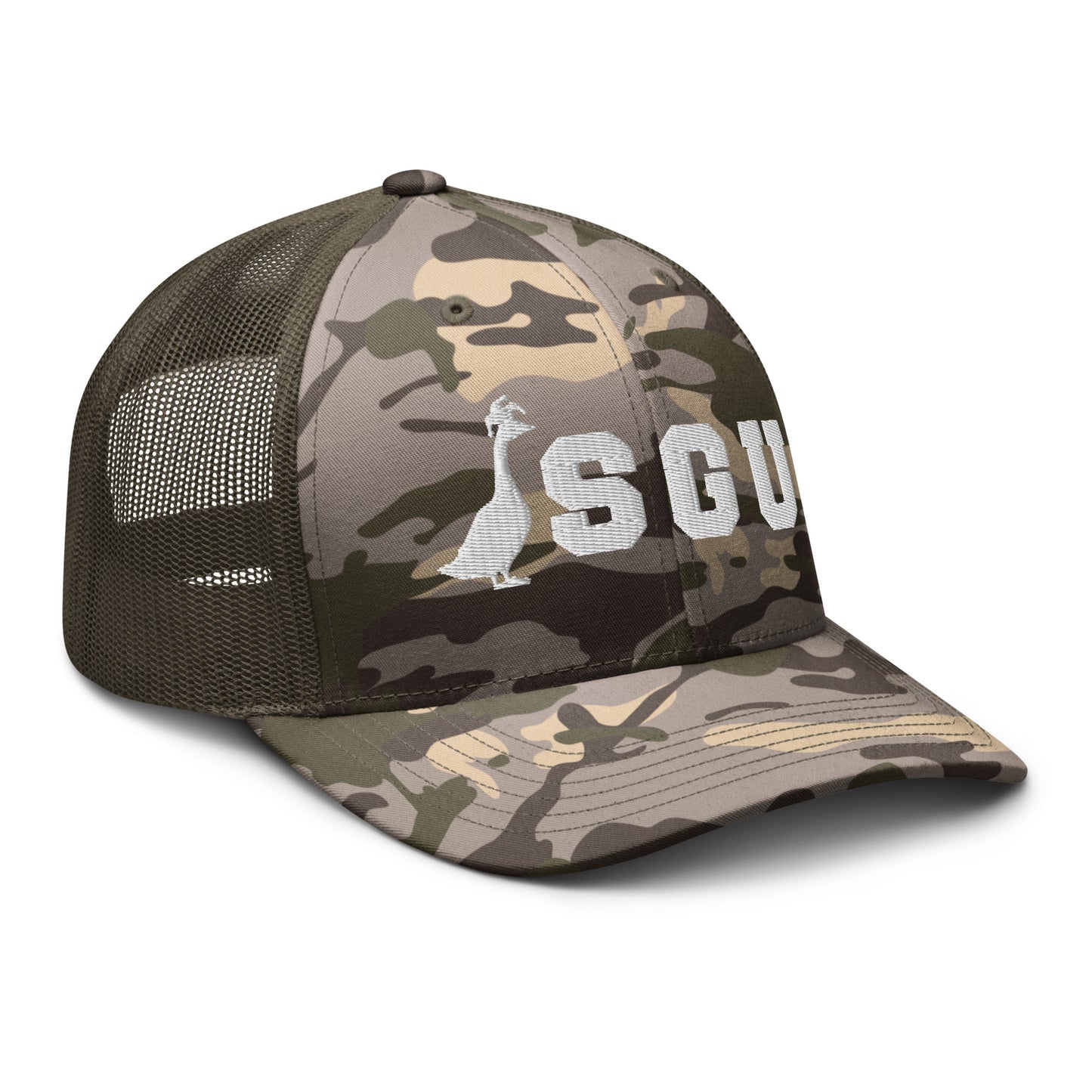 SGU Logo Camouflage trucker hat