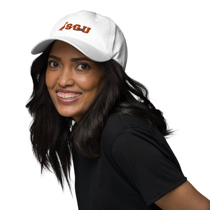 SGU Spooky Baseball Cap | White/Orange