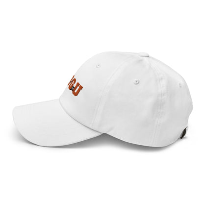 SGU Spooky Baseball Cap | White/Orange