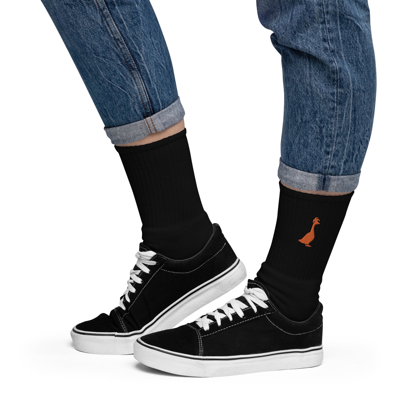 SGU Spooky Goose | Goose Icon Socks - Black/ Orange