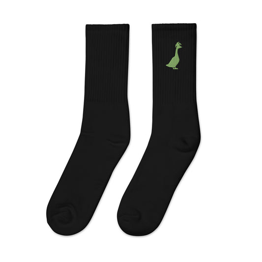 SGU Spooky Goose | Goose Icon Socks - Black/ Lime