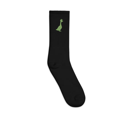 SGU Spooky Goose | Goose Icon Socks - Black/ Lime