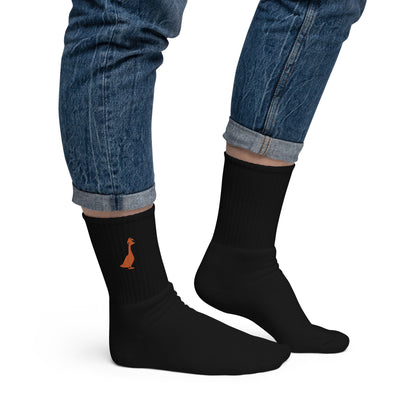 SGU Spooky Goose | Goose Icon Socks - Black/ Orange