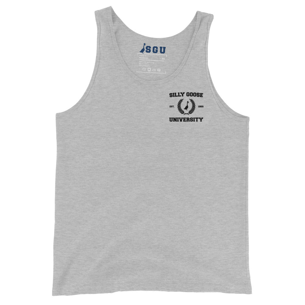 SGU Collegiate Seal | Unisex Tank Top - Left Chest - Black Logo