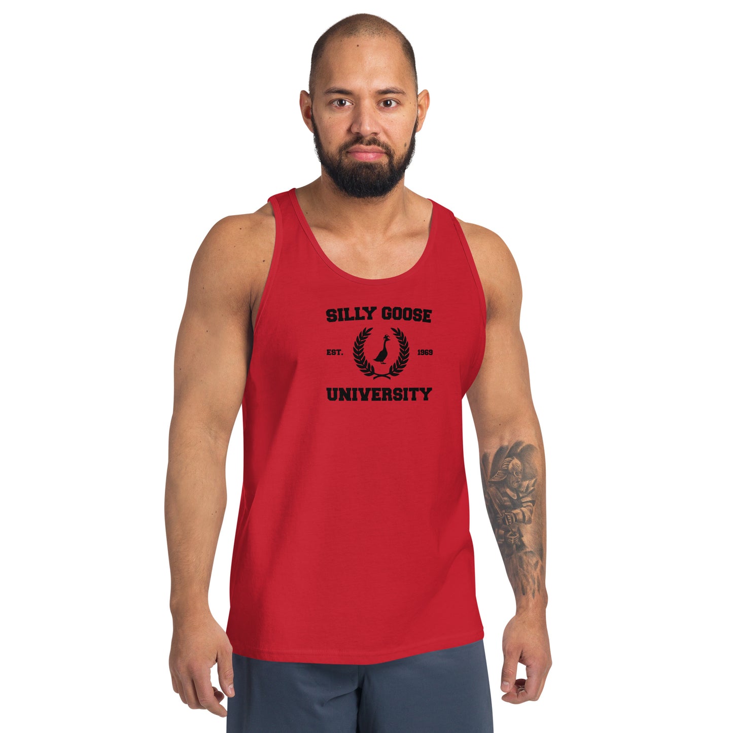 SGU Collegiate Seal | Unisex Tank Top - Center Chest - Black Logo