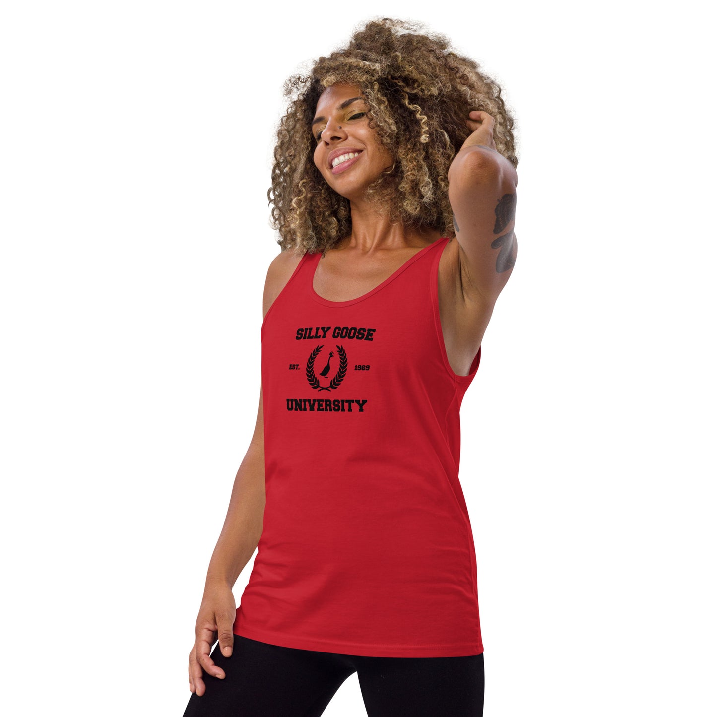 SGU Collegiate Seal | Unisex Tank Top - Center Chest - Black Logo