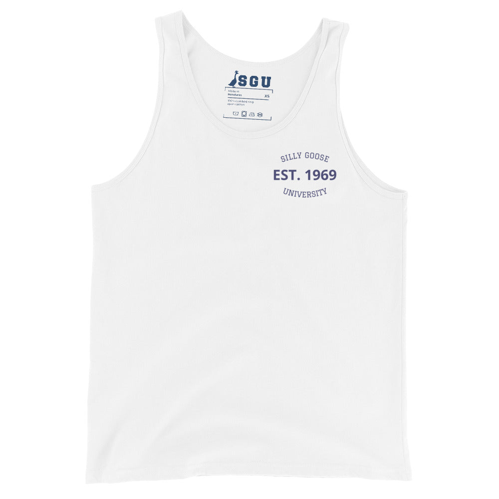 SGU Est. 1969 | Unisex Tank Top - Left Chest - Blue Logo