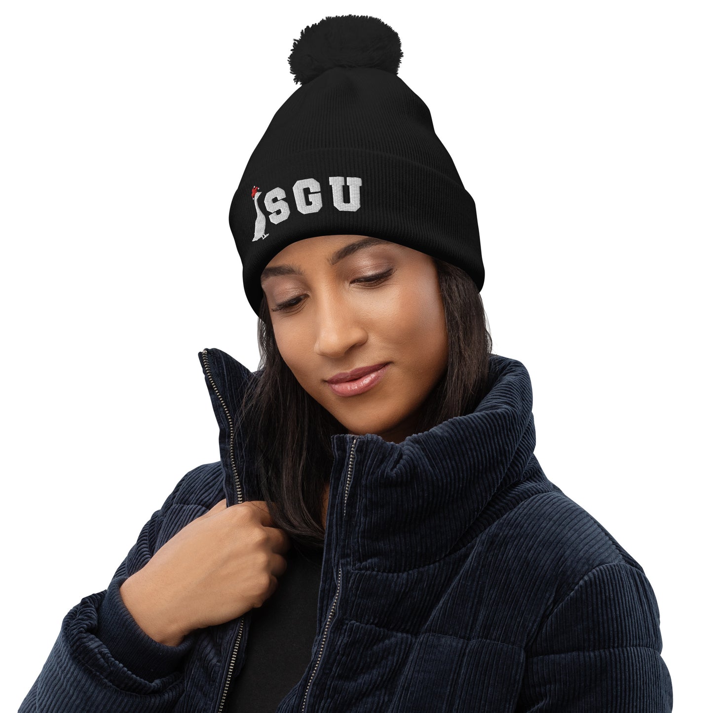 SGU Logo Winter Wonderland Edition | Premium Unisex Beanie - Coal