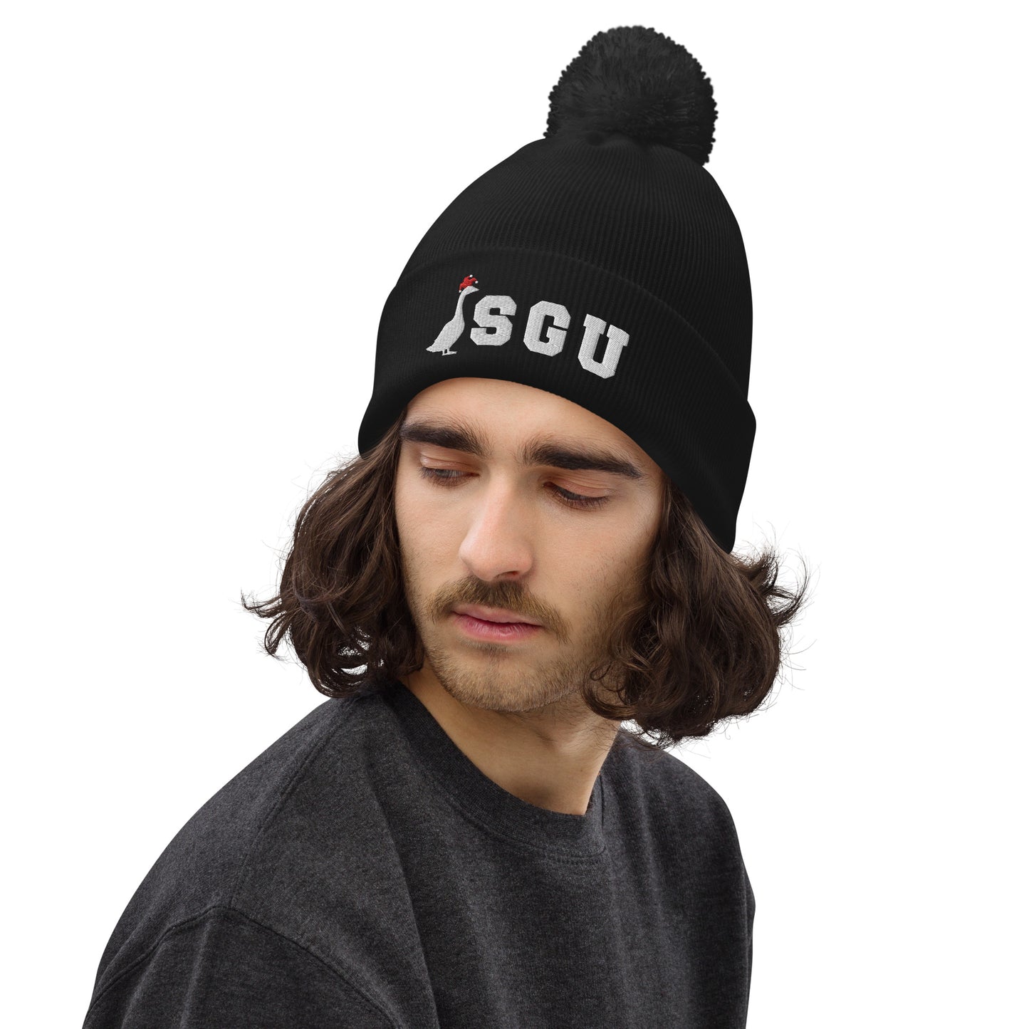 SGU Logo Winter Wonderland Edition | Premium Unisex Beanie - Coal