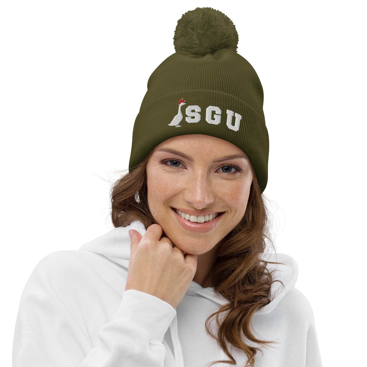 SGU Logo Winter Wonderland Edition | Premium Unisex Beanie - Moss