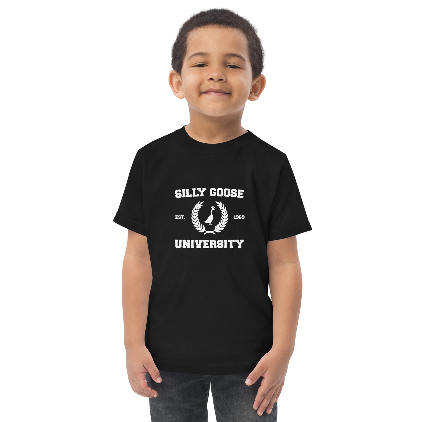 SGU Collegiate Seal | Toddler Jersey Short Sleeve Tee - Black