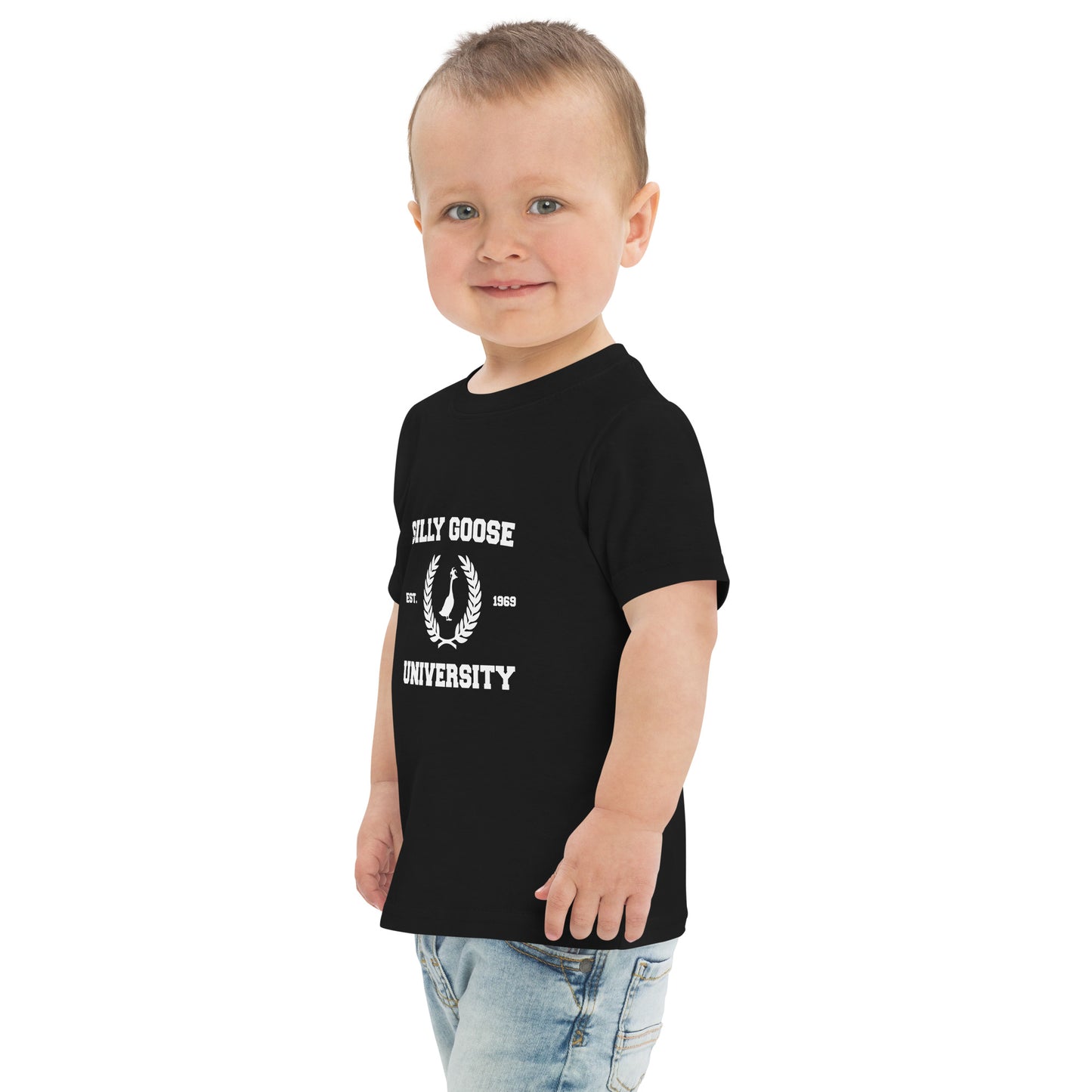 SGU Collegiate Seal | Toddler Jersey Short Sleeve Tee - Black