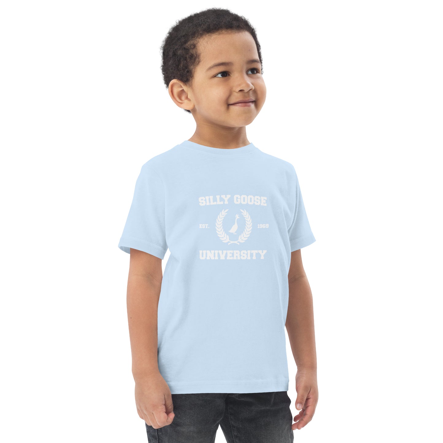 SGU Collegiate Seal | Toddler Jersey Short Sleeve Tee - Light Blue