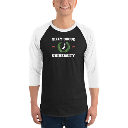 SGU Collegiate Seal Winter Wonderland Edition | 3/4 Sleeve Shirt - Coal - Screen Print