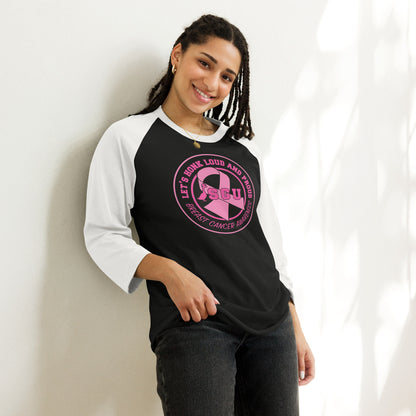 LIMITED EDITION | SGU +Breast Cancer Awareness | 3/4 sleeve raglan shirt