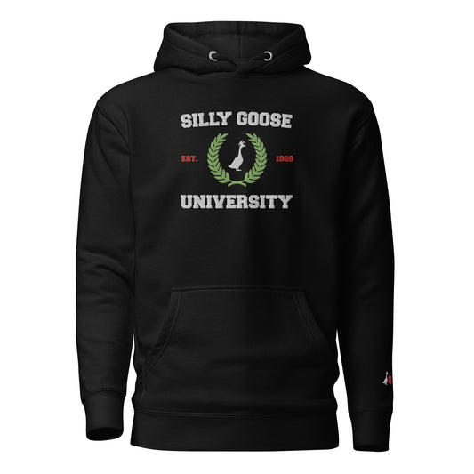 SGU Collegiate Seal Winter Wonderland Edition | Premium Unisex Hoodie - Coal - Embroidered