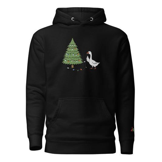 SGU Goose Lights Winter Wonderland Edition | Premium Unisex Hoodie - Coal - Embroidered