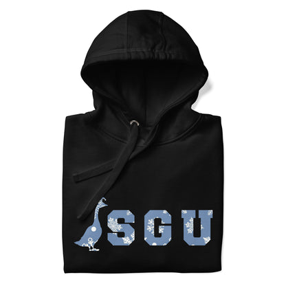 SGU Snowflake Winter Wonderland Edition | Premium Unisex Hoodie - Coal - Screen Print