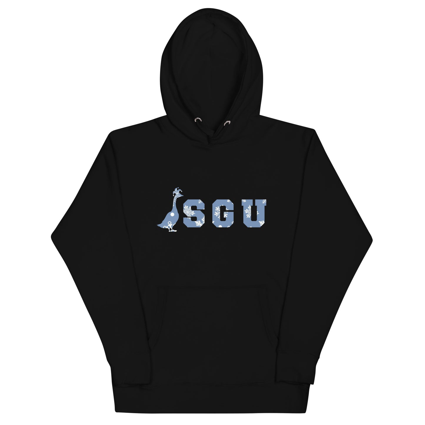 SGU Snowflake Winter Wonderland Edition | Premium Unisex Hoodie - Coal - Screen Print