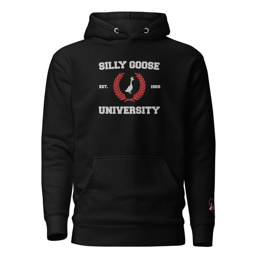 SGU Collegiate Seal Valentine's Edition | Premium Unisex Hoodie - Red/White/Black - Embroidered
