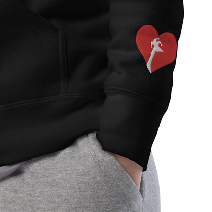 SGU Collegiate Seal Valentine's Edition | Premium Unisex Hoodie - Red/White/Black - Embroidered