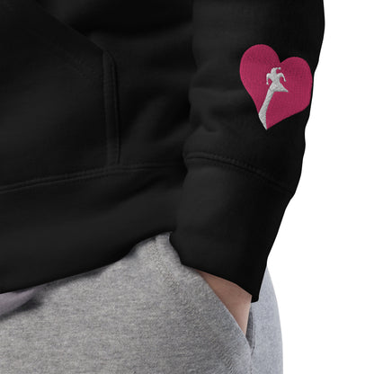 SGU Collegiate Seal Valentine's Edition | Premium Unisex Hoodie - Pink/White/Black - Embroidered