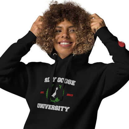 SGU Collegiate Seal Valentine's Edition | Premium Unisex Hoodie - Red/White/Black - Embroidered