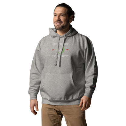 SGU Collegiate Seal Winter Wonderland Edition | Premium Unisex Hoodie - Carbon Grey - Embroidered