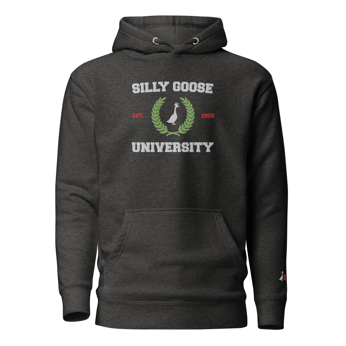 SGU Collegiate Seal Winter Wonderland Edition | Premium Unisex Hoodie - Heather Grey - Embroidered